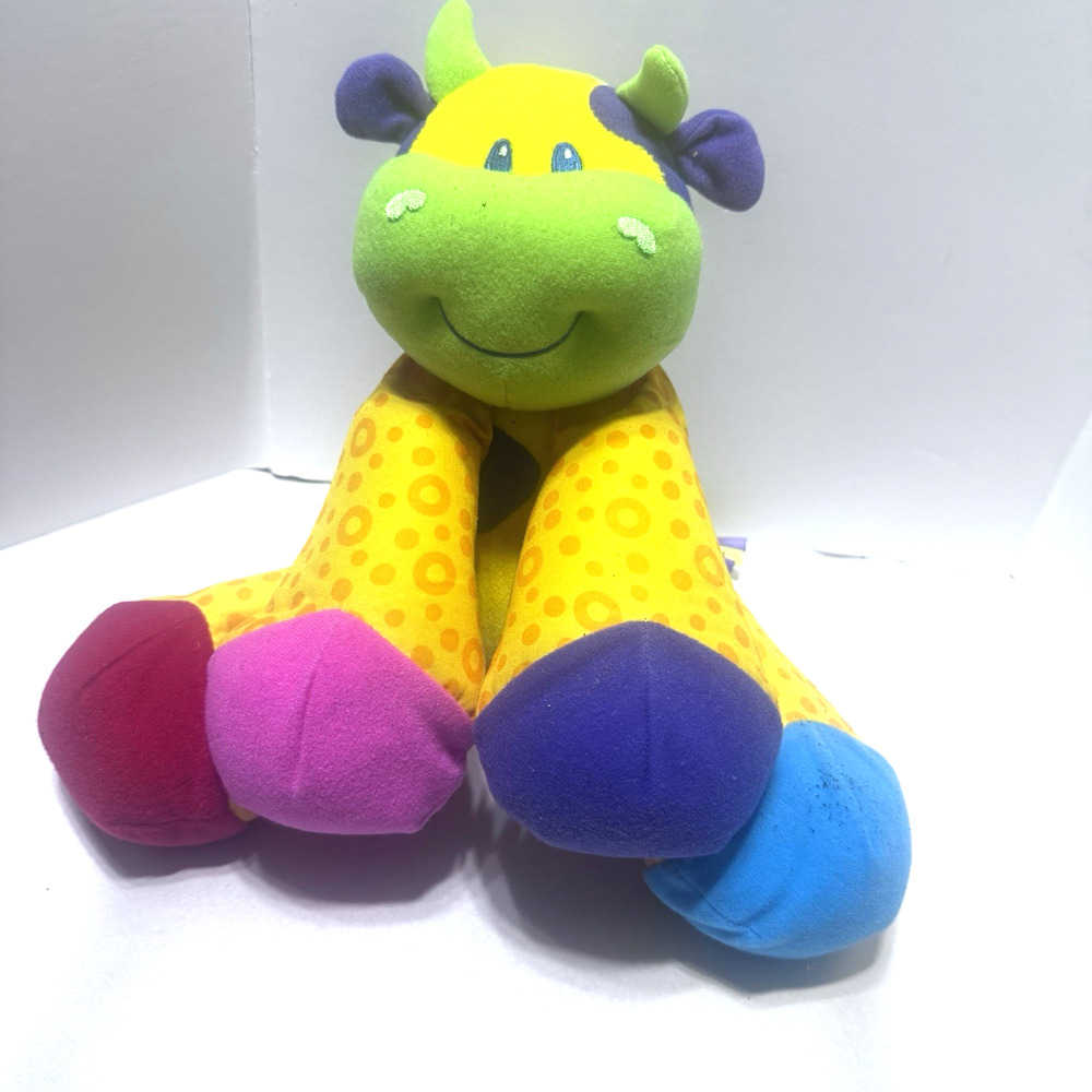 Lamaze Baby Toy Cow Plush colorful squeaker Little Stars Plush Lovey